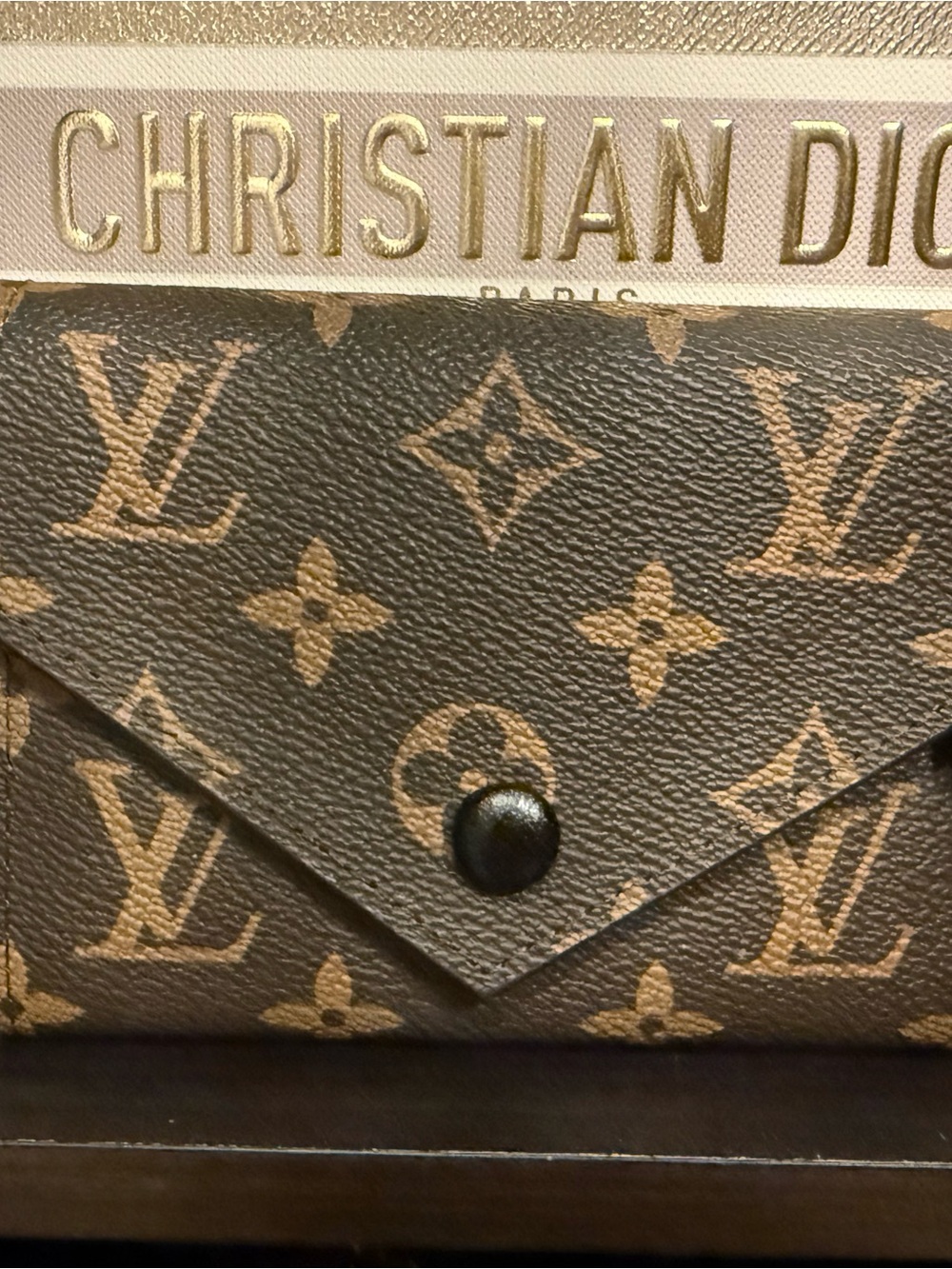 Monogram Envelope Wallet Brown/Tan